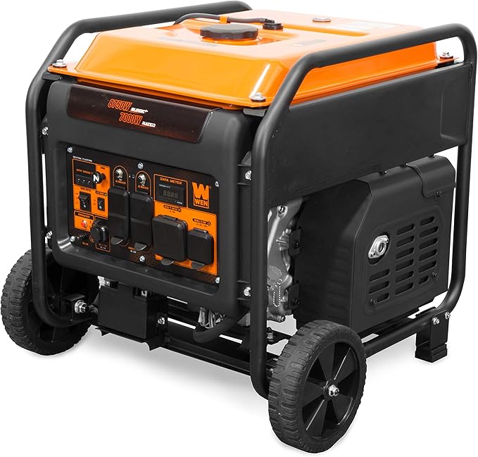 WEN GN875i RV/Transfer-Switch-Ready 8750-Watt Electric Start Open Frame Inverter Generator Black