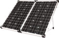 Go Power GP-PSK-130 130W Portable RV Solar Panel Kit - Folding Solar Panels with 10 Amp Controller Adjustable Legs Battery Clamps Nylon Case for Camping Boat &amp Off-Grid Use