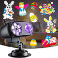 2026 Upgrade Brighter Easter Projector Lights Outdoor8 Patterns Holiday Projectors 10HD Slides (Ocean Wave &amp Patterns) Weatherproof Easter Decorations for Light Show