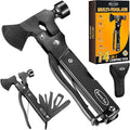 RoverTac 14-in-1 Multitool Camping Axe – Multi Tool with Knife Hammer Saw Screwdrivers Bottle Opener – Camping Tool with Sheath – Tool Gifts for Men Dad Husband and Outdoor Enthusiasts.