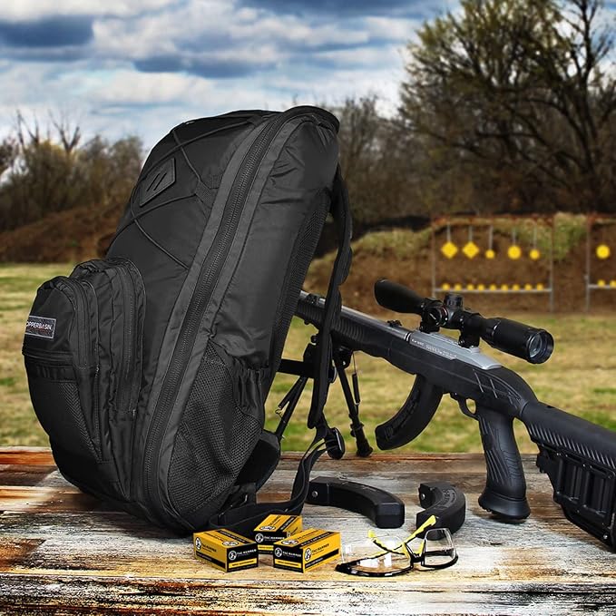 Copper Basin Takedown Firearm Backpack Discrete Takedown &amp Compact Firearm Storage Pack Black/Gray Black