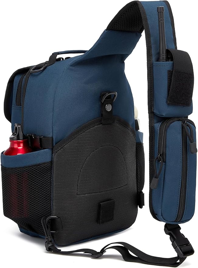 ATBP Tactical Crossbody Bag Holster Shoulder Backpack 6 Elastic Slots Water Bottle Holder Carrier Accessories Pouch 15L