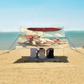 ALAZA Labrador on Vacation Umbrella Beach Tent Sun Shelter Portable Canopy Sunshade for Outdoor Camping Picnics Backyard Fun 10x9 ft