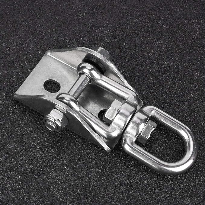 Hammock Hanging Kit 450 kg Capacity Heavy Duty 360¡ã Stainless Steel Rotatable Hammock Swing Hanger Hooks Fixed Plate Hanging Chair Kit Accessory for Hammock Stand Yoga Swing Chair Indoor Outdoor