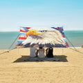 ALAZA Eagles Star Independence Day Beach Tent Sun Shelter Portable Canopy Sunshade for Outdoor Camping Picnics Backyard Fun 10x9 ft