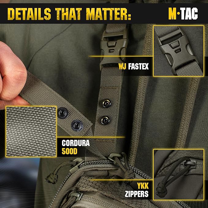 M-Tac Sphaera Tactical Shoulder Bag - Conceal Carry Chest Sling Pack CCW Bag