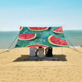 ALAZA Watermelon Oil Painting Beach Tent Sun Shelter Portable Canopy Sunshade for Outdoor Camping Picnics Backyard Fun 10x9 ft