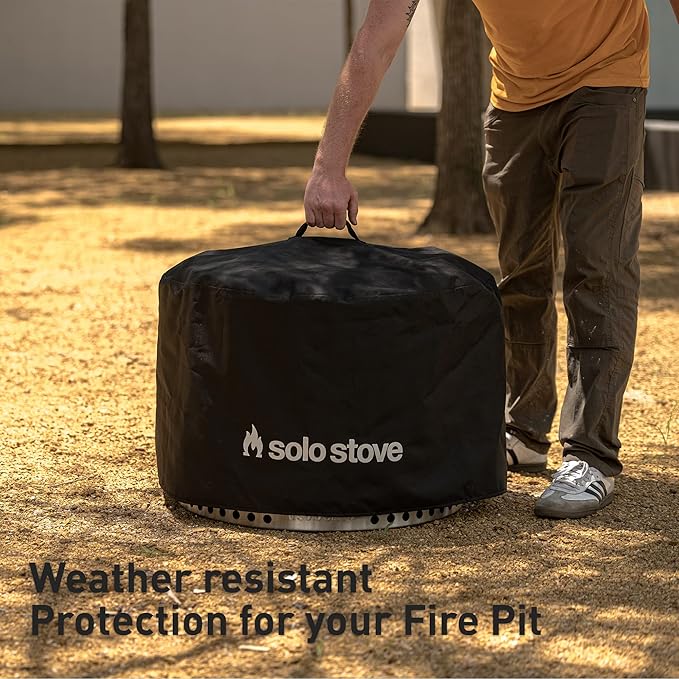 Solo Stove Yukon Backyard Bundle 2.0 | Incl. Yukon Smokeless Fire Pit with Stand Shelter Shield Lid Portable for Wood Burning Removable Ash Pan Stainless Steel H: 19.8in x Dia: 27in 50.85lbs.