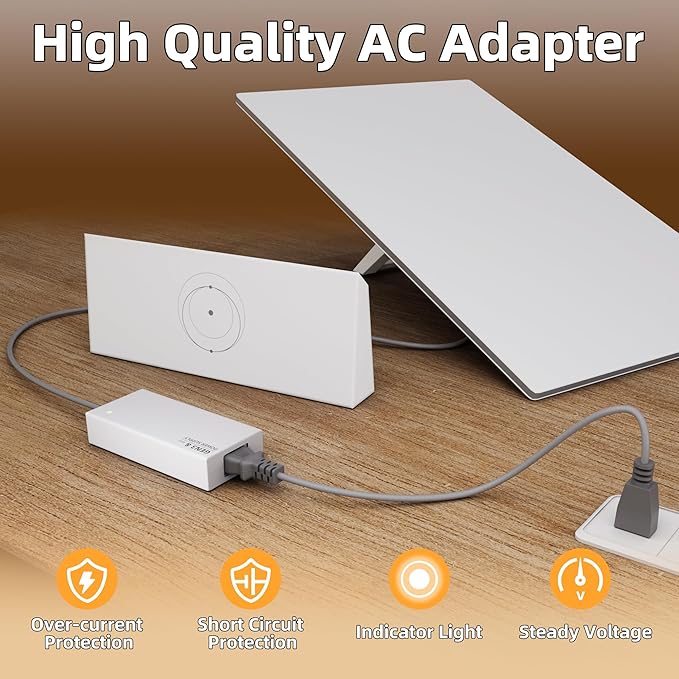 DAIERTEK Starlink Gen 3 Power Supply AC Charger with Power Cord 144W Adapter for Gen3 Standard Multi-Protection 100-240V