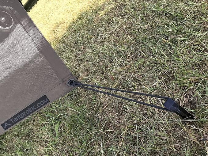 Tentproinc RV Awning Sun Shade Screen 7' X 11' 3'' (Fit for 12' Awning) Mesh Sunshade Block UV Glare Motorhome Camping Trailer Awning Sunscreen Screenshade - 3 Year Warranty (Brown)