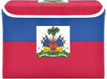 Haiti Flag Haitian National Blue Red Storage Bins with Lids Collapsible Closet Organization Storage Bins with Handles