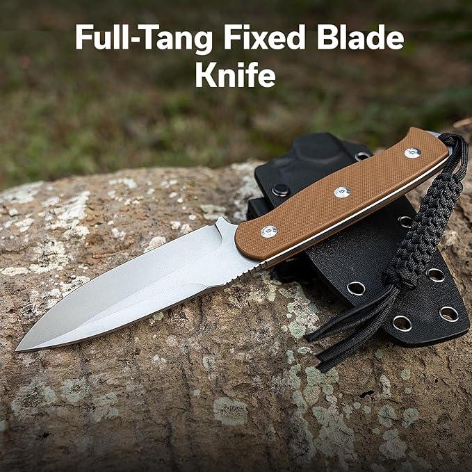 SENCUT Toxodon Fixed Blade Knife Bundles with Regnator Pocket Knife