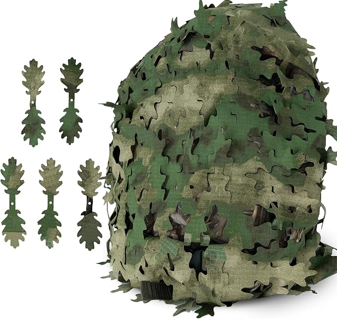 LOOGU Tactical Backpack Cover Breathable Mesh Camo Camouflage Pack Cover Great for Tactical Military Gear Combat