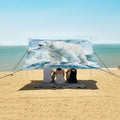 ALAZA White Polar Bear Animal Beach Tent Sun Shelter Portable Canopy Sunshade for Outdoor Camping Picnics Backyard Fun 10x9 ft