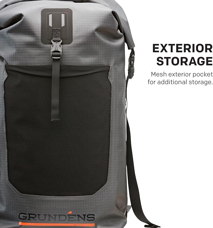 Grundéns Bootlegger Roll Top Backpack | Waterproof 30L Anchor