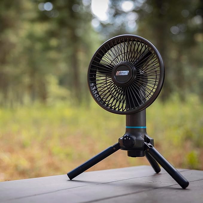 Coleman OneSource Rechargeable Outdoor Camping Gear: Camp Shower Cordless Vacuum Fan Speaker &amp Air Pump Options with Included Rechargeable Battery