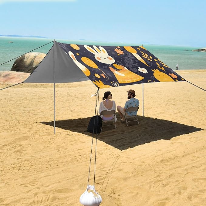 Bridal Rutabaga (Swedes) Darkgray Diwali_2 Foldable Beach Tent UPF50+ Protection Lightweight Large Sun Shelter with Sturdy Poles Sandbags and Shovel for Camping Trips Fishing Backyard Fun