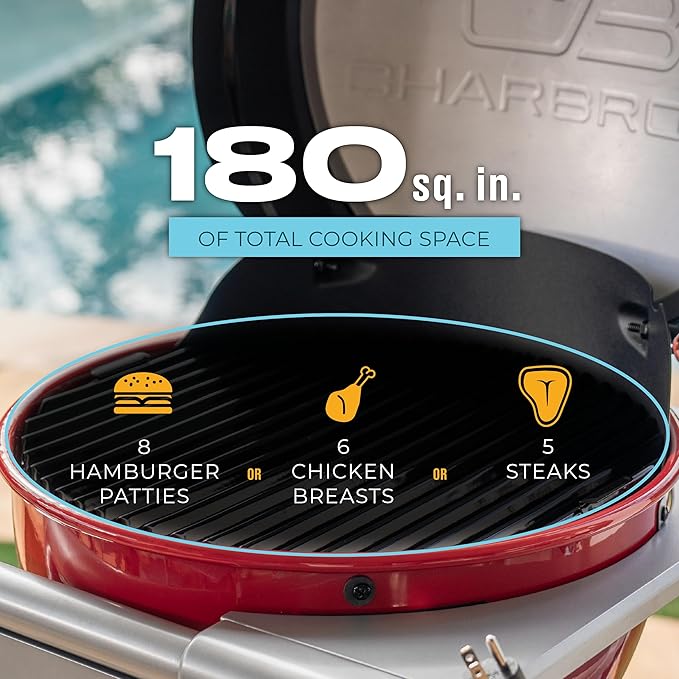 Charbroil Bistro Pro Tabletop Electric Grill Red - 25302150