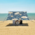 ALAZA Hand Drawn Elegant Daisy Floral Beach Tent Sun Shelter Portable Canopy Sunshade for Outdoor Camping Picnics Backyard Fun 10x9 ft
