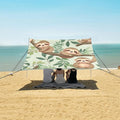 ALAZA Cute Baby Sloths Relaxing Beach Tent Sun Shelter Portable Canopy Sunshade for Outdoor Camping Picnics Backyard Fun 10x9 ft