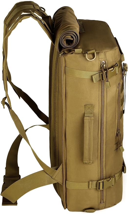 HUNTVP 50L 3 Way Tactical Military MOLLE Assault Backpack Modular WR Bag