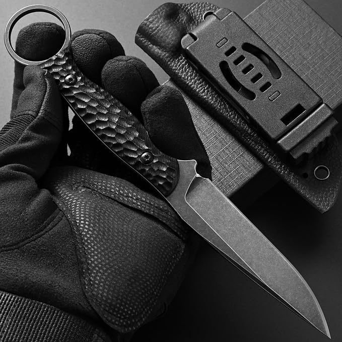 Gtkii GTK344 Fixed Blade Knife D2 Steel Blade Full Tang G10 Handle Small EDC Tool Fix Knifes for Camping Survival Outdoor