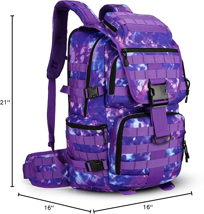 50L Military Tactical Backpack Hiking Waterproof Backpack Large Military Pack 3 Day Assault Pack Molle Bag Rucksack