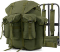 50L Military Alice Pack Army Survival Combat ALICE Rucksack Backpack for Men &amp Women for Camping Hiking Emergency Army Green