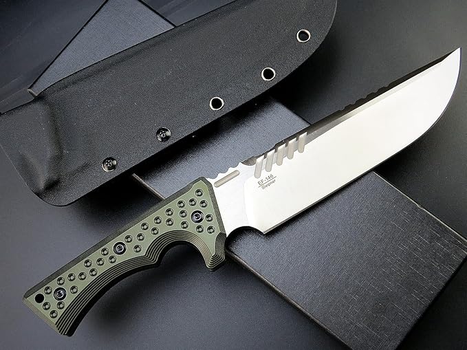 Eafengrow EF146 Fixed Blade Knife Sleipner Steel Blade G10 Handle Full Tang EDC Straight Knife for Working Camping Bushcraft