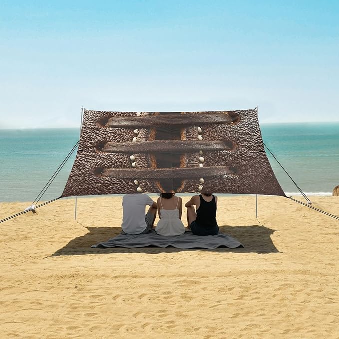 ALAZA Close Up Football Beach Tent Sun Shelter Portable Canopy Sunshade for Outdoor Camping Picnics Backyard Fun 10x9 ft
