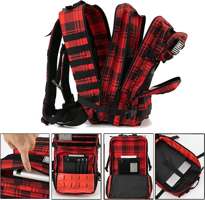 QT&ampQY 45L Military Tactical Backpacks Molle Army Assault Pack 3 Day Bug Out Bag Hiking Treeking Rucksack…