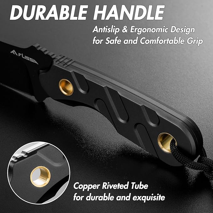 FLISSA Folding Knife Fixed Blade Knife Set
