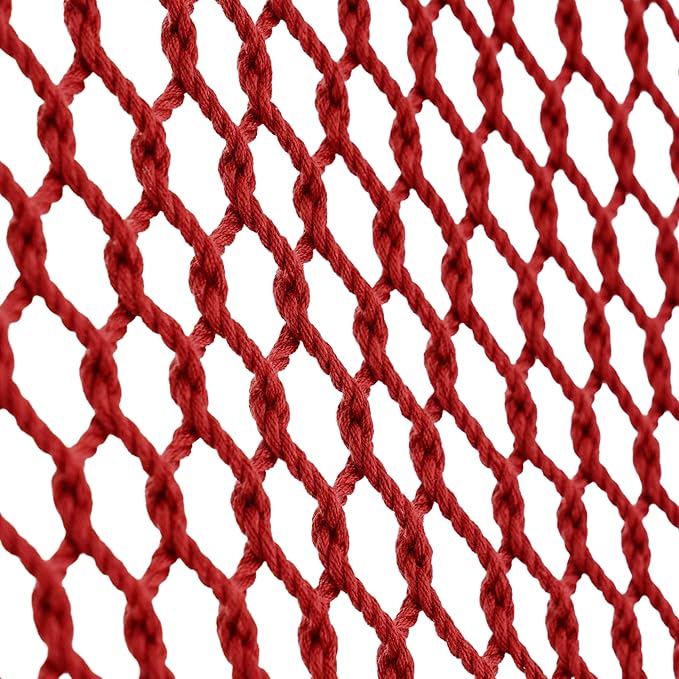 Lazy Daze Hammocks 10.5 FT Double 2 Person Caribbean Rope Hammock Hand Woven Polyester Hammock with Spreader Bars for Outside Outdoor Backyard Patio Poolside 450 LBS Capacity Red