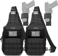 ATBP Tactical Sling Backpack With Holster Military Crossbody Bag for Men Single Shoulder Back Pack 10L