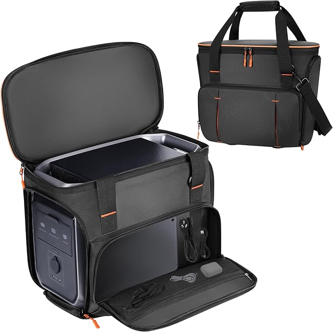 Power Station Carry Bag Compatible with ECOFLOW DELTA 3 Classic/DELTA 3 Plus/Dleta 3 Portable Carrying Bag with pocket &amp Portable Opening with Carry Handle &amp Adjustable Shoulder Strap
