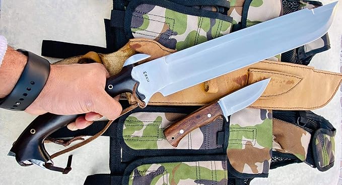 EGKH-18 Predator EUK Knife Survival Machete Hand Forged Blade Khukuri - Full Tang Knives Made in Nepal