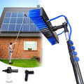 20FT Solar Panel Cleaning Kit with Telescopic Pole &amp Soap Dispenser Water Fed Solar Panel Brush for Home/Roof/Caravan Extendable Window Cleaner Tool for RV Boat Deck &amp Outdoor Use (20FT)