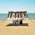 ALAZA Piano Keys Butterflies Painting Beach Tent Sun Shelter Portable Canopy Sunshade for Outdoor Camping Picnics Backyard Fun 10x9 ft