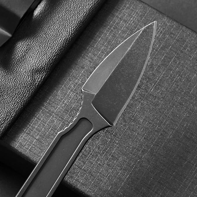 Ccanku C1134 Fixed Blade Knife D2 Blade Stainless Steel Handle Claw Knife for Survival Camping Outdoor EDC Tool with K Sheath(Blade)