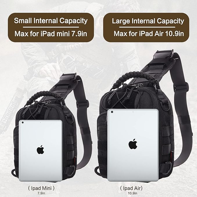ANTARCTICA Tactical Sling Bag Pack Military Rover Shoulder Bag Molle Assault Range Bag Backpack 1050D