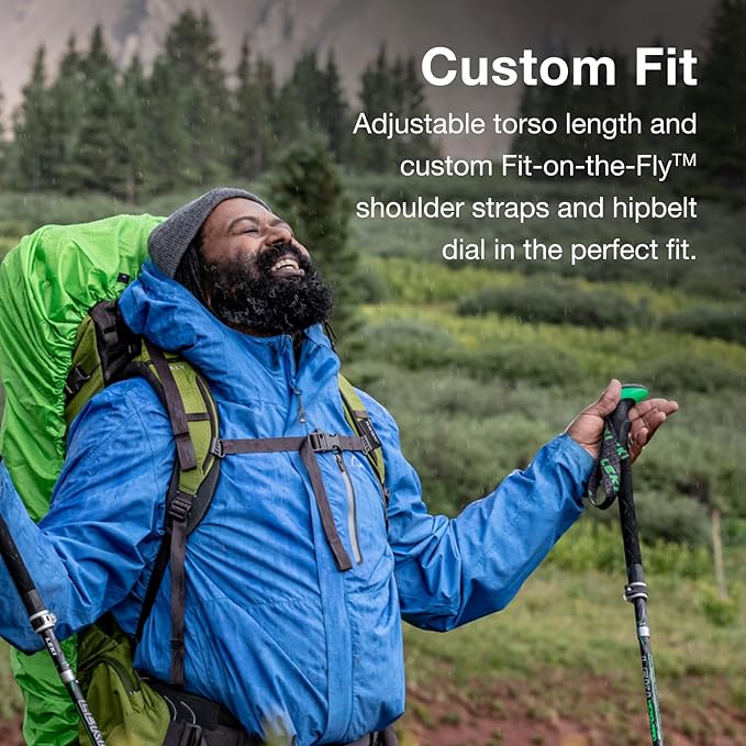 Osprey Aether Plus 85L Men's Backpacking Backpack Axo Green S/M