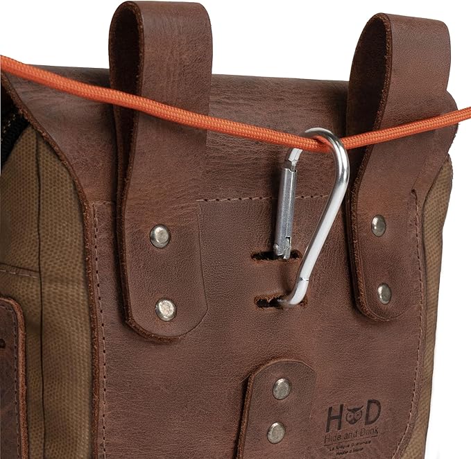 Hide &amp Drink Survival Camping Pouch Belt Loop Rustic and Handy Tool Bag Weather Resistant Outdoor Accessories Traveling Essentials Waxed Canvas Handmade
