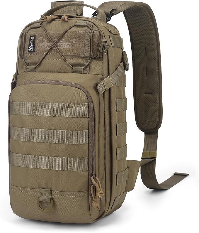 Mardingtop Small Tactical BackpackMolle Military Rucksack Daypack for Backpacking Camping Hiking Traveling18L Backpack