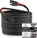 Twin Wire 60FT Solar Extension Cable - 10AWG (6mm²) Solar Panel Connector with 6 Pairs-IP67-Male/Female Solar connectors for Outdoor Automotive RV Boat Marine Solar Panel- Black &amp Red