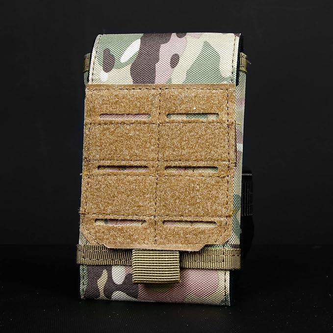 Smartphone Pouch Cell Phone Holder Tactical Phone Holster Multi-Purpose Tool Holder Tactical Carrying Case Belt Loop Pouch Men’s Waist Pocket for Hiking Camping Barbeque Rescue Essential