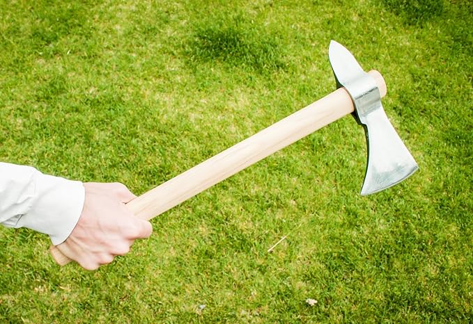 Polished Spiked Competition Throwing Tomahawk – Blacksmith-Forged for Performance and Durability