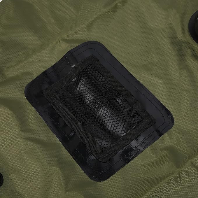 Portable Solar Heated Shower Bag for Camping and Hiking PVC Material 20L Capacity with Thermometer and Shower Nozzle Foldable and Easy to Carry