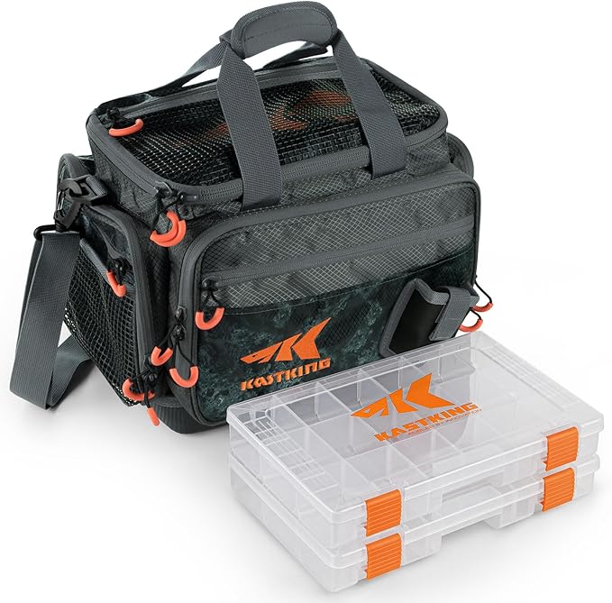 KastKing Fishing Gear &amp Tackle Bags - Saltwater Resistant Fishing Bags - Fishing Tackle Storage Bags