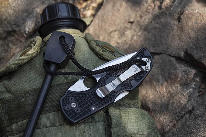 Spyderco Native 5 Signature Knife with 2.95 Maxamet Steel Blade and Gray FRN Handle - PlainEdge - C41PGY5