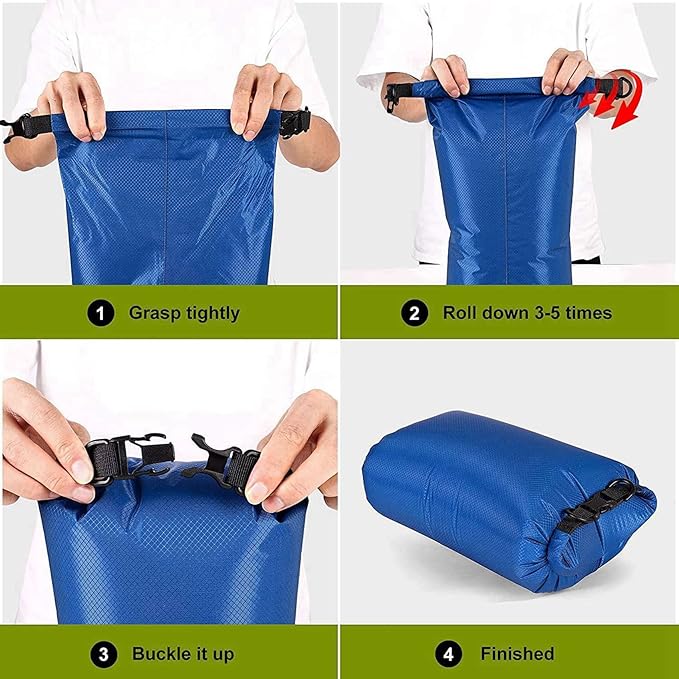 12Pcs Waterproof Dry Bag Set for Kayaking BoatingDrybag Outdoor Storage Bags for Canoeing Camping SwimmingRandom